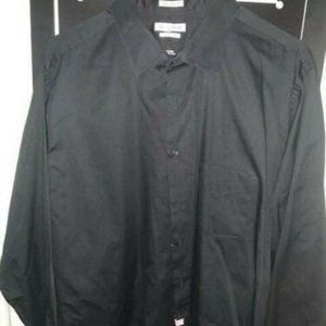 Van Heusen Lux Sateen Mens LS Dress Shirt 19 34/35